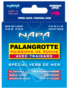 Bas de ligne Palangrotte avec traînard - Poissons de roche