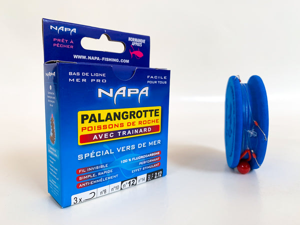 Bas de ligne Palangrotte avec traînard - Poissons de roche