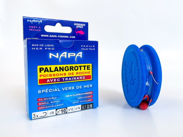 Bas de ligne Palangrotte avec traînard - Poissons de roche